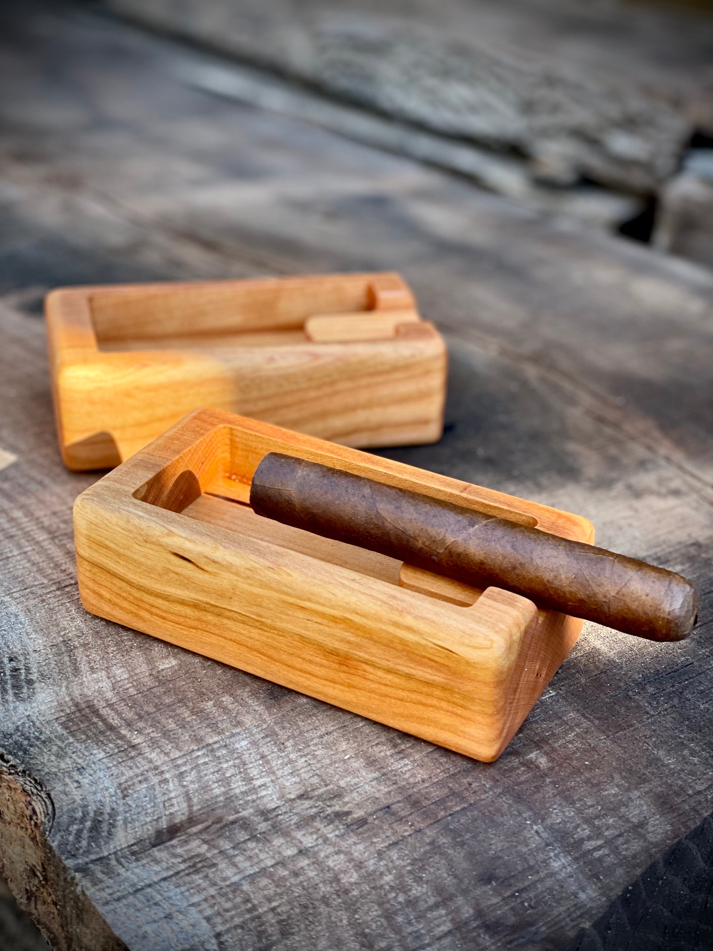 Cigar tray - Cherry - Single
