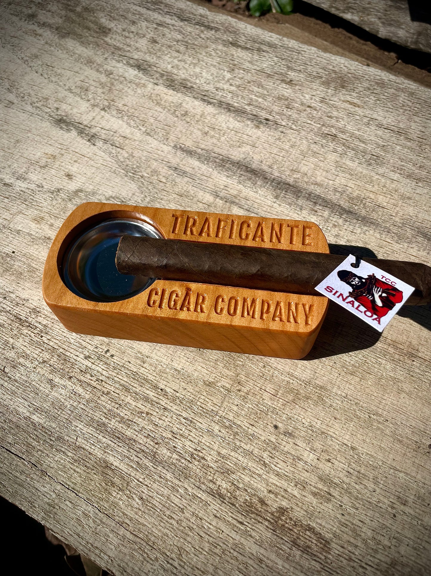 Traficante single stick cigar tray - rounded corners