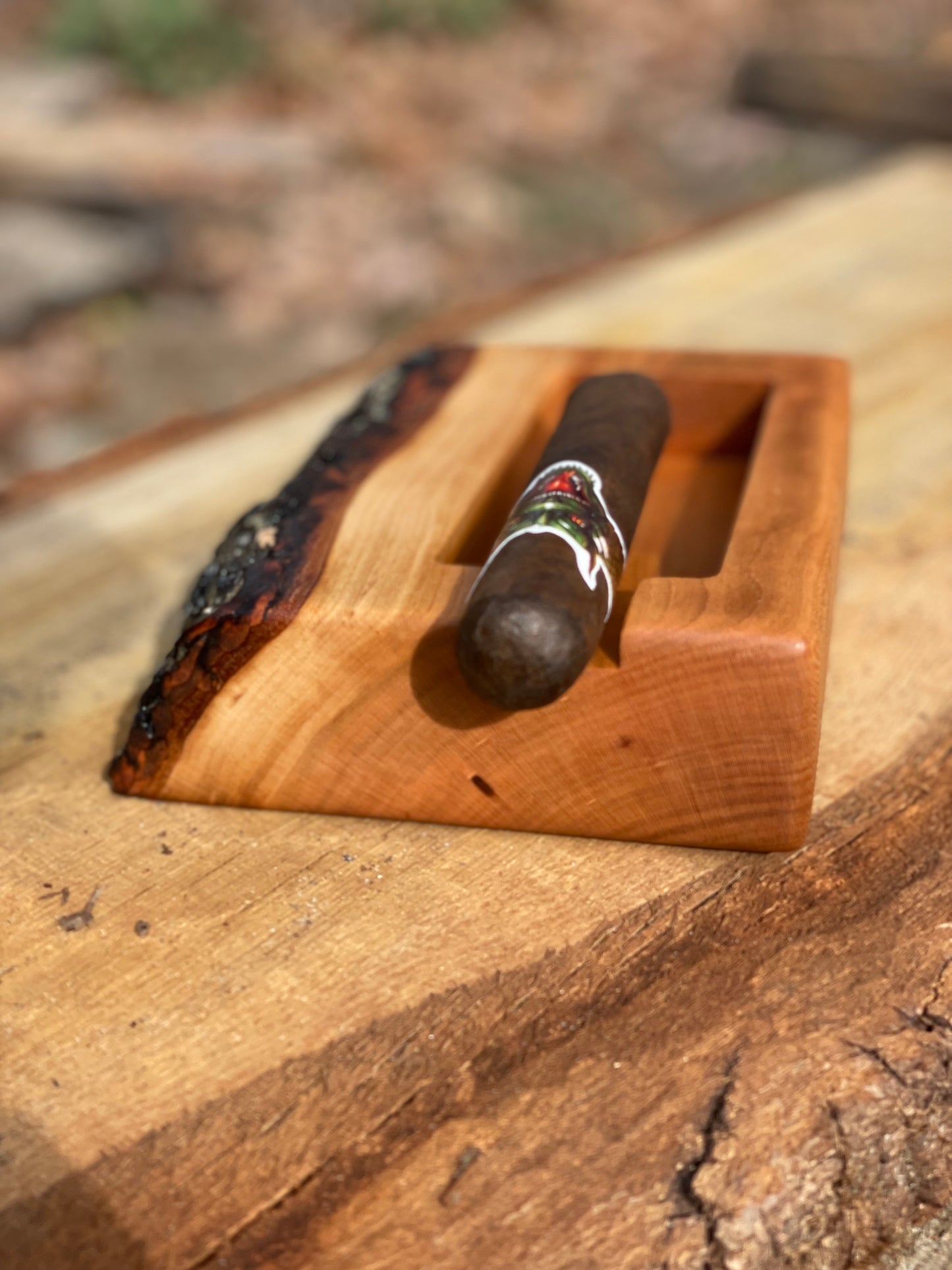 Cigar Tray - Live edge cherry