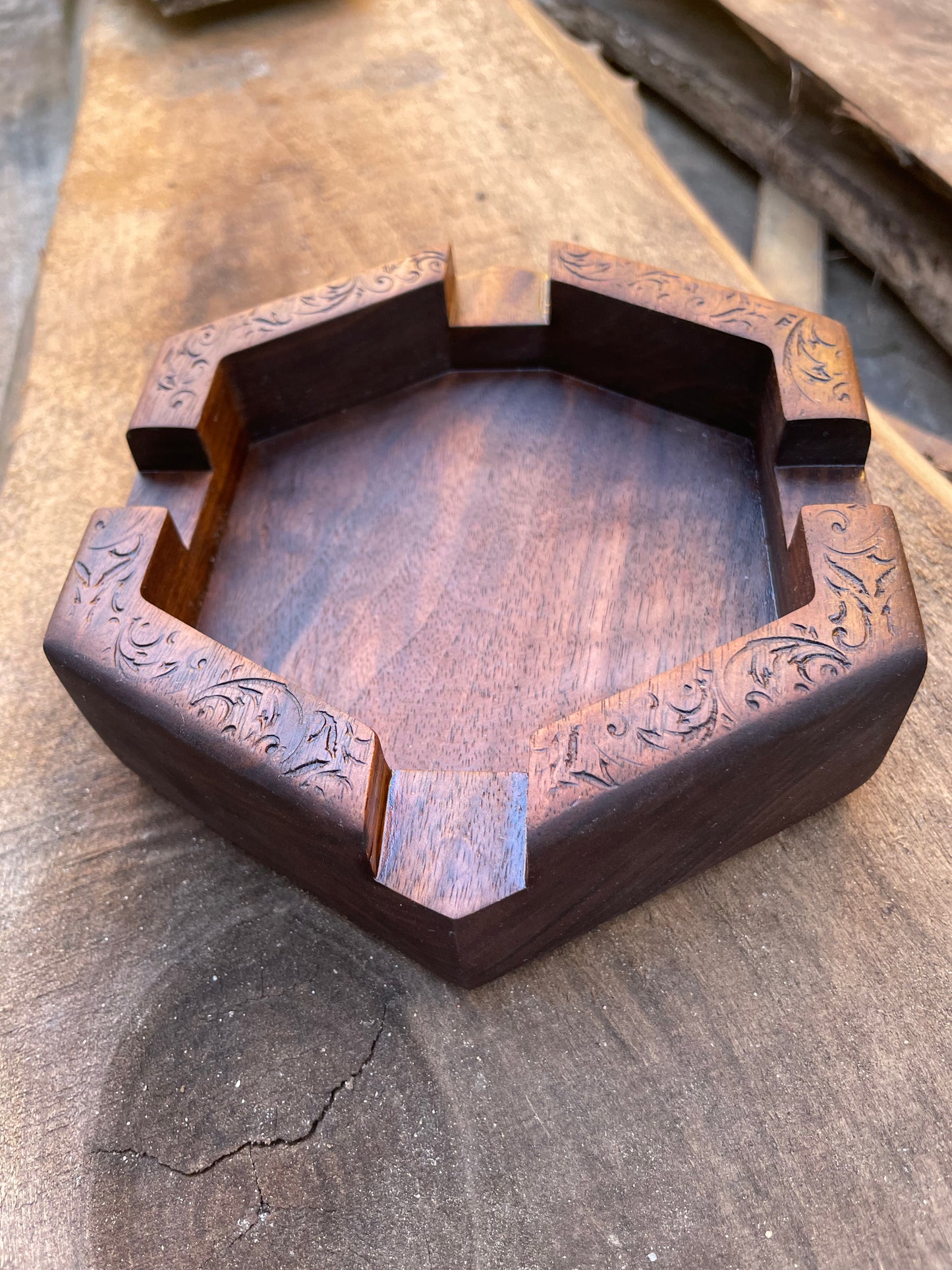 Cigar tray - black walnut